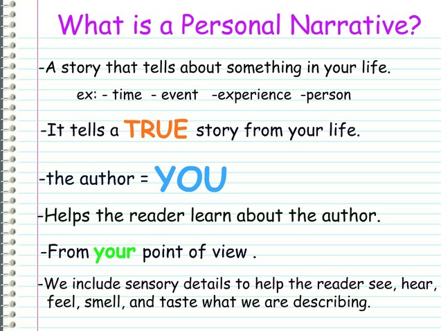 Image result for personal narrative  images